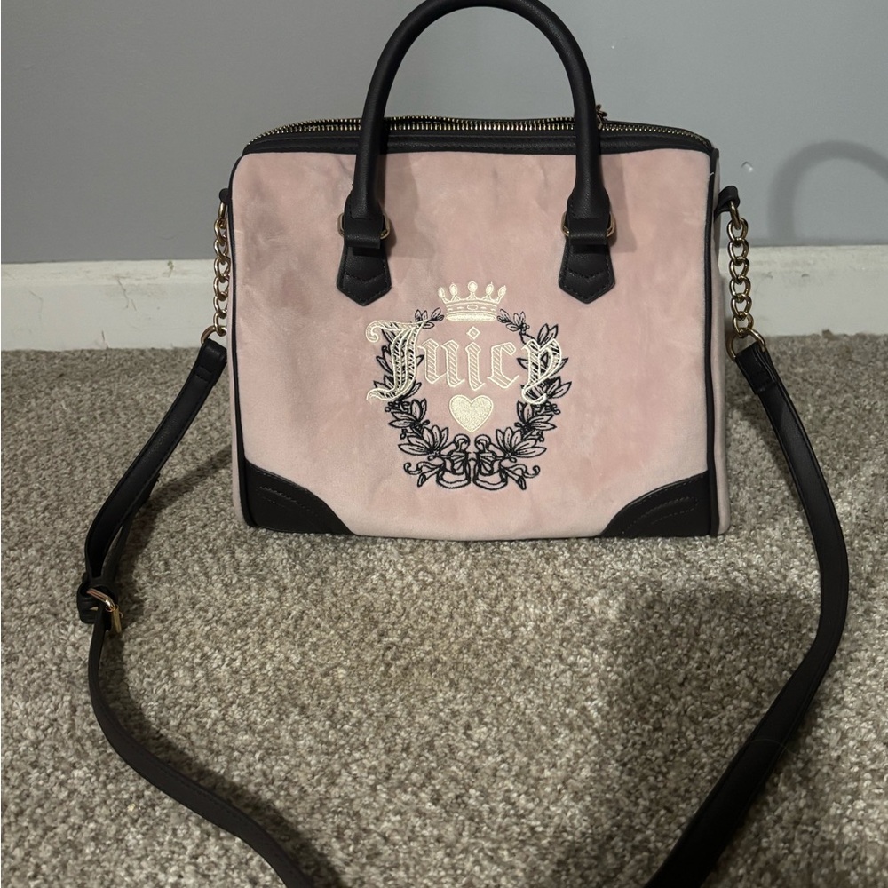 Juicy Couture Pink and Brown Satchel